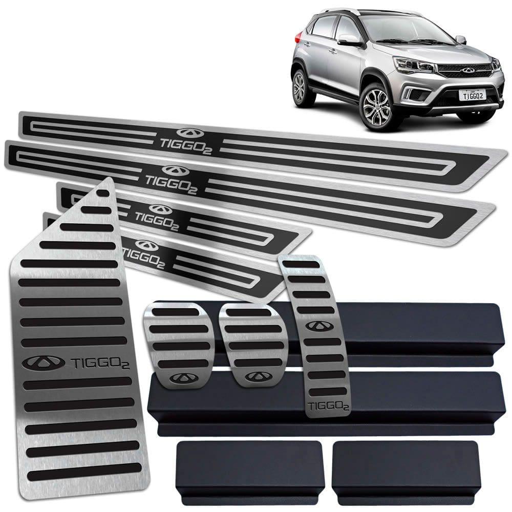 Descanso Pedaleira Manual Soleira Tiggo 2 2019 20 Preto