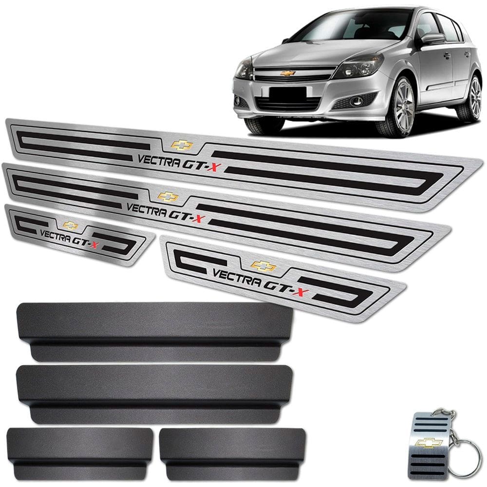 Soleira de Porta Chevrolet Vectra Gt-X Preto Baixo Relevo