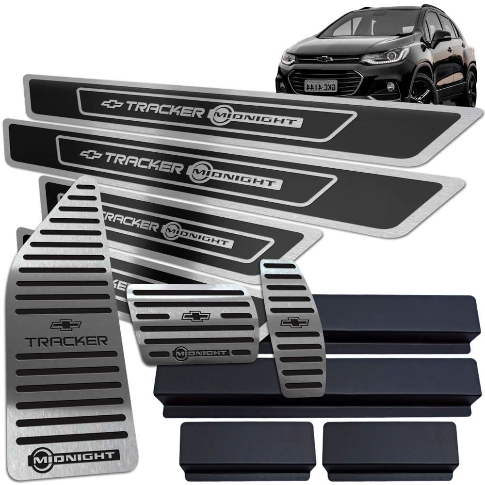 Descanso Pedaleira Soleira Chevrolet Tracker Midnight Preto