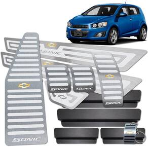 Soleira Pedaleira Descanso Sonic 2012/2014 Manual Prata