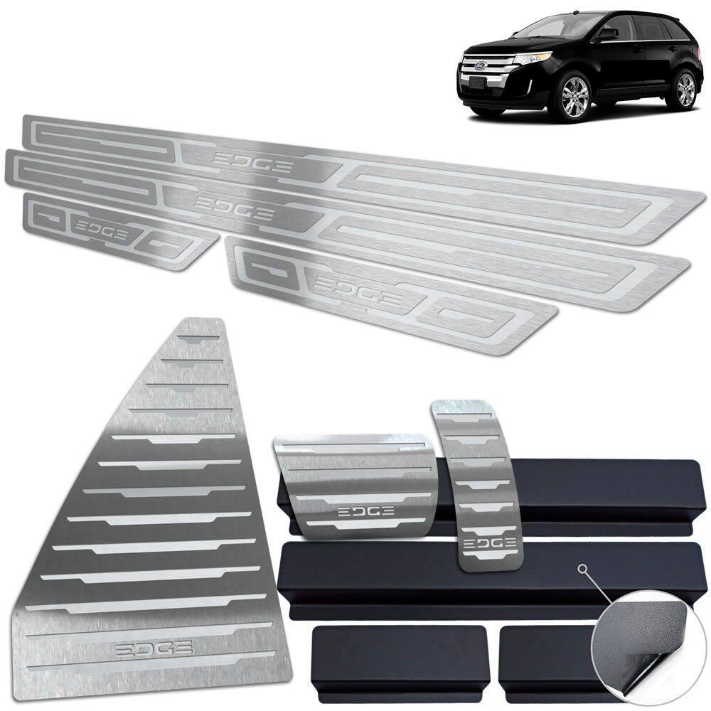 Pedaleira Soleira Descanso Prata Ford Edge 2011 A 2015