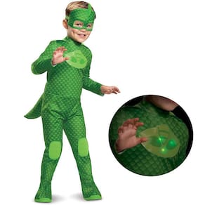PJ Máscaras Gekko Deluxe Light-Up Toddler tamanho S 2T Kids