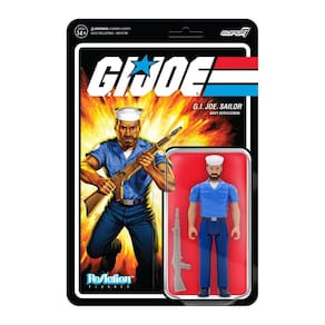 G.I. Joe Sailor Blueshirt Tan Beard Navy Serviceman Animado