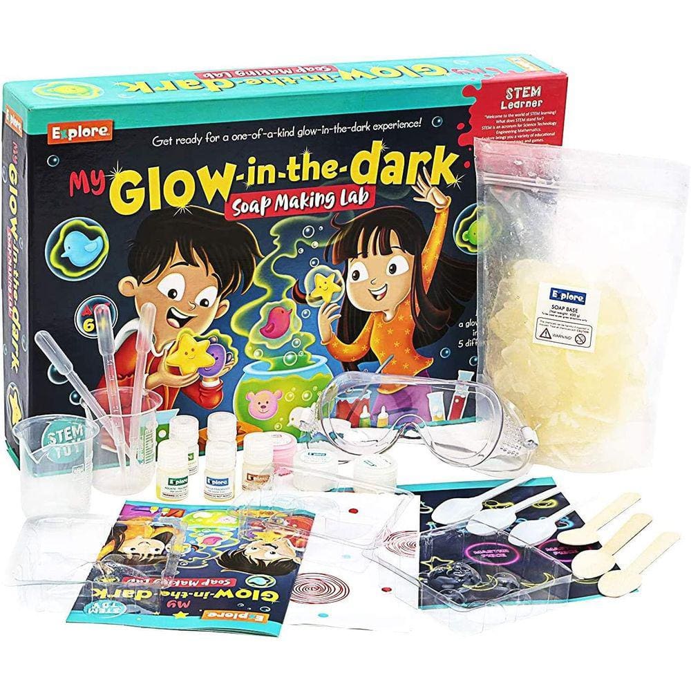 Mighty Mojo Explore STEM Learning Glow In Dark Soap Lab DIY