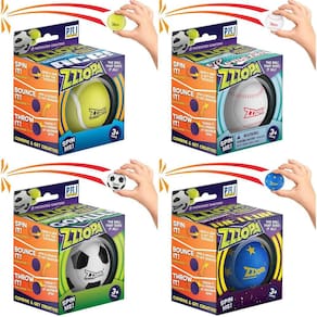 ZZZOPA Fidget Stress Mini Ball 4pk Spin Bounce It