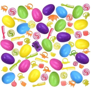 Pack com 24 Ovos de Páscoa Surpresa Coloridos