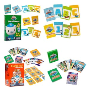 Octonauts Kids Card Games & Alfabeto Números Flash Cards Set