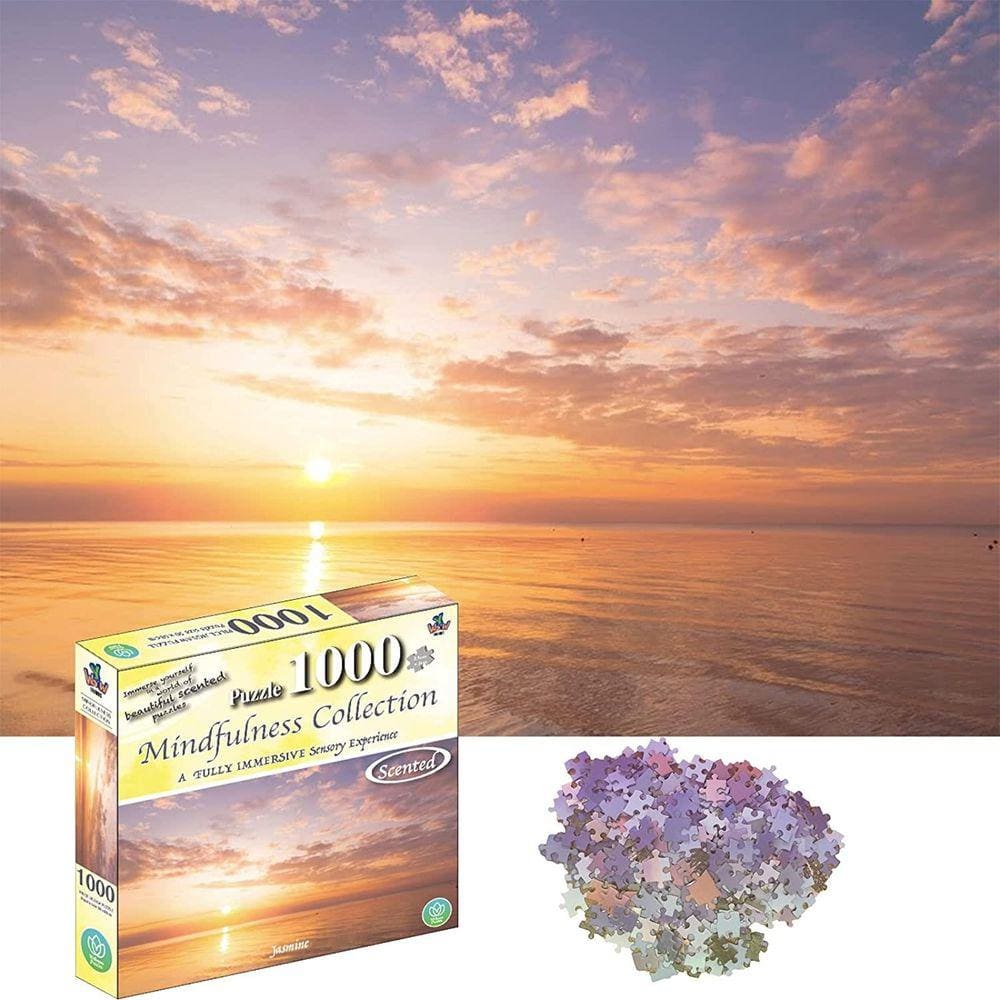 Jasmim Mindfulness Perfumado 1000pc Quebra-cabeça Sensorial