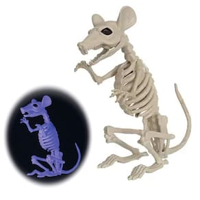 Crazy Bonez Esqueleto Fantasmagórico Rato Luz Negra Adereço Responsivo