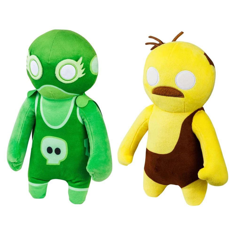 Gang Beasts Amarelo e Verde Wrestler Plush 2pk 12 "Jogo