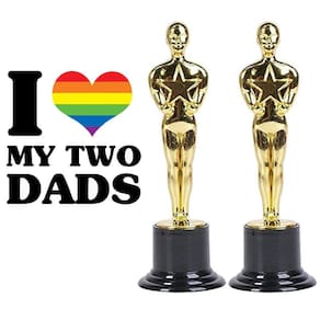 Meus dois pais Feliz Dia dos Pais Troféus LGBT Igualdade Pai