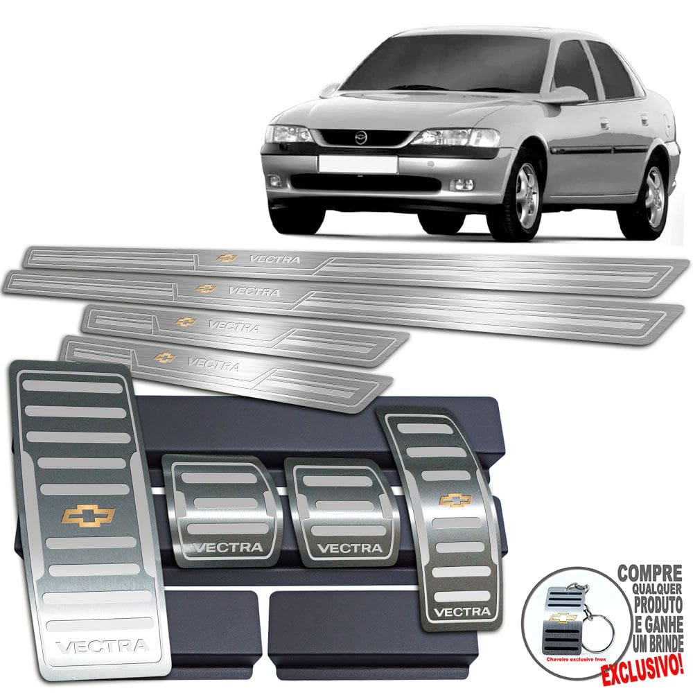 Descanso Soleira Pedaleira Manual Prata Vectra 1996 2005