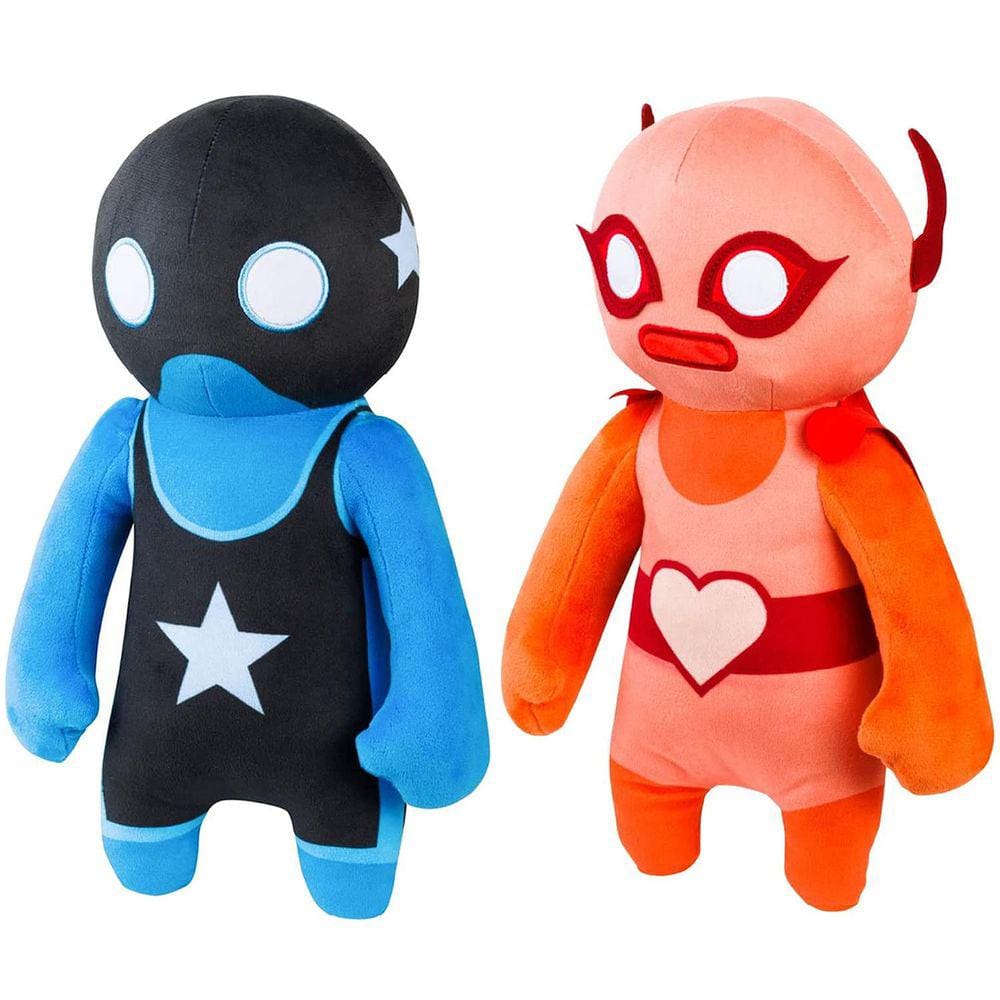 Gang Beasts Vermelho e Azul Wrestler Plush 2pk 12 "Personagem