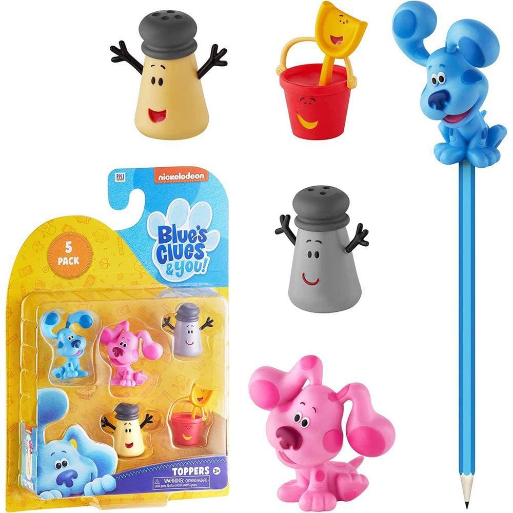 Blues Pistas Lápis Toppers 5pk Pá Pail Sal Pimenta