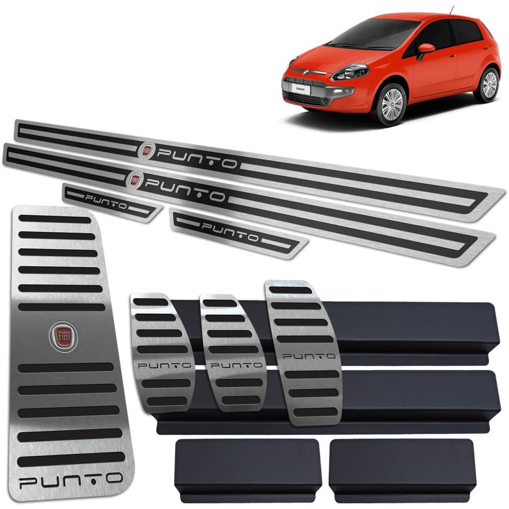 Descanso Pedaleira Manual Soleira Preto Punto 2013 2017