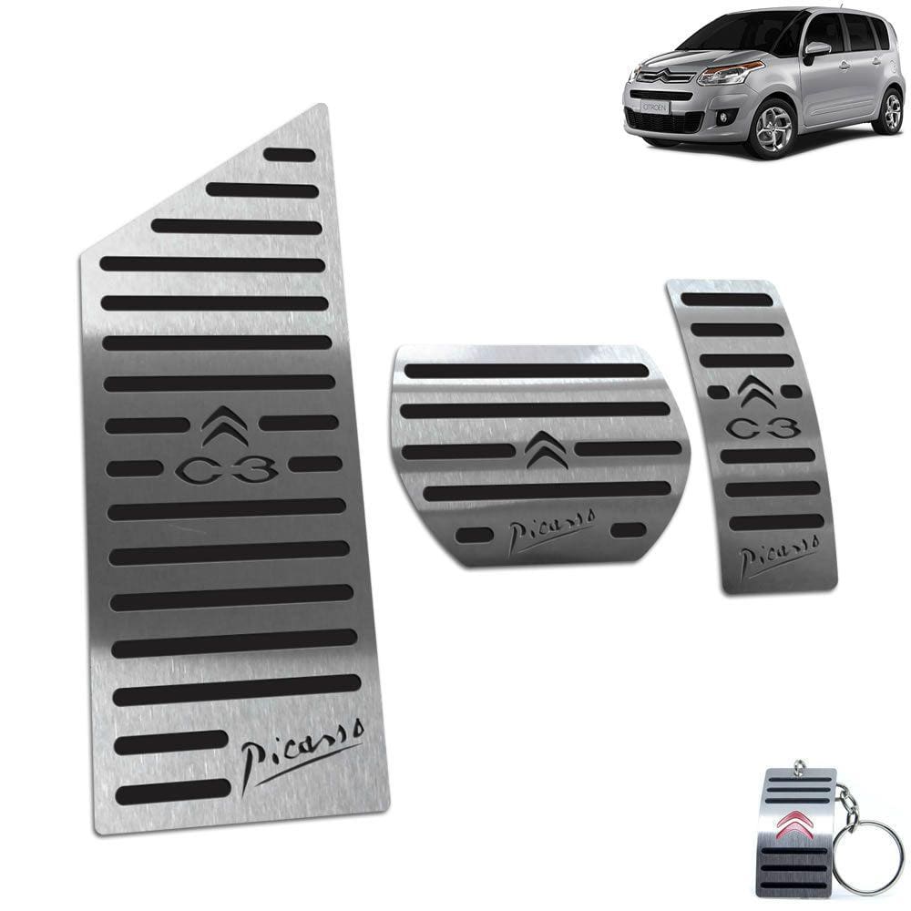 Pedaleira + Descanso Citroen C3 Picasso Automatico Preto
