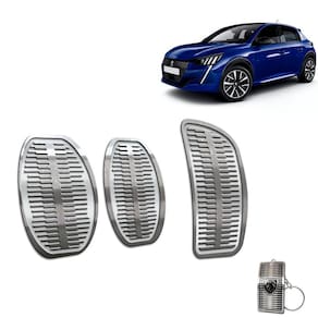 Pedaleira Manual Em Aço Inox Peugeot 208 2021 Prata
