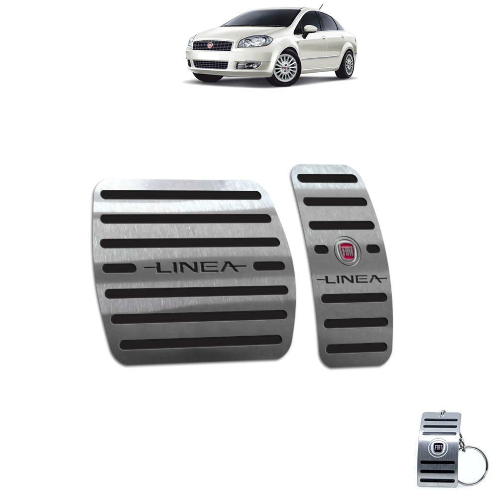 Pedaleira Automático Fiat Linea 2009 A 2016 Preto