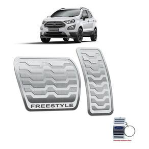 Pedaleira Automático Ecosport Freestyle 2013 A 2020 Prata