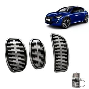 Pedaleira Manual Em Aço Inox Peugeot 208 2021 Preto