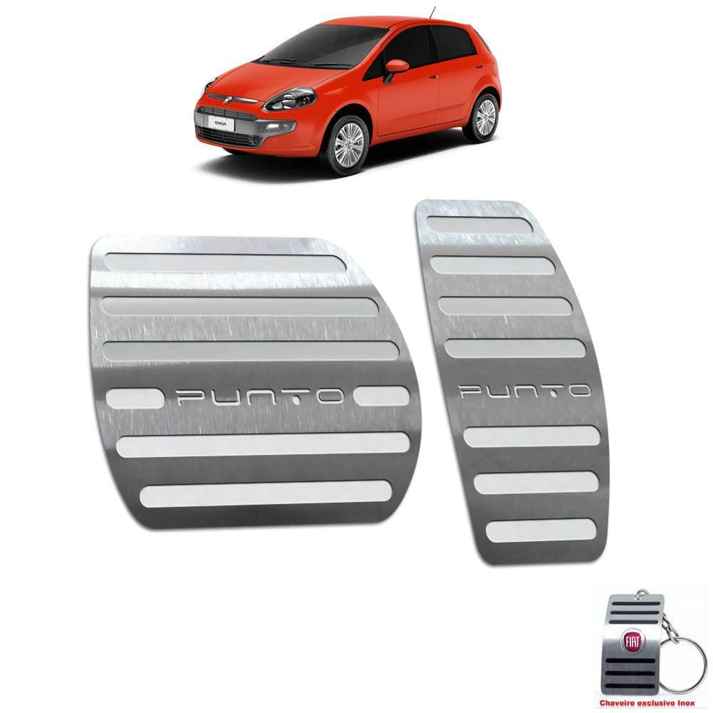 Pedaleira Automático Aço Inox Fiat Punto 2013 A 2017