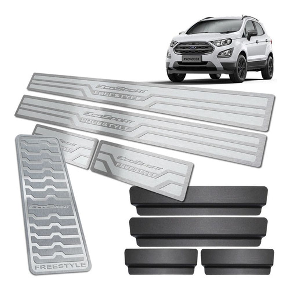 Descanso + Soleira Prata Ford Ecosport Freestyle 2013 A 2020