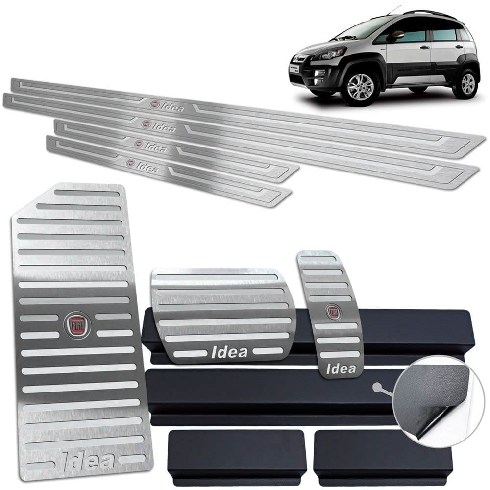 Descanso Soleira Pedaleira Automático Prata Idea 2011 A 2016