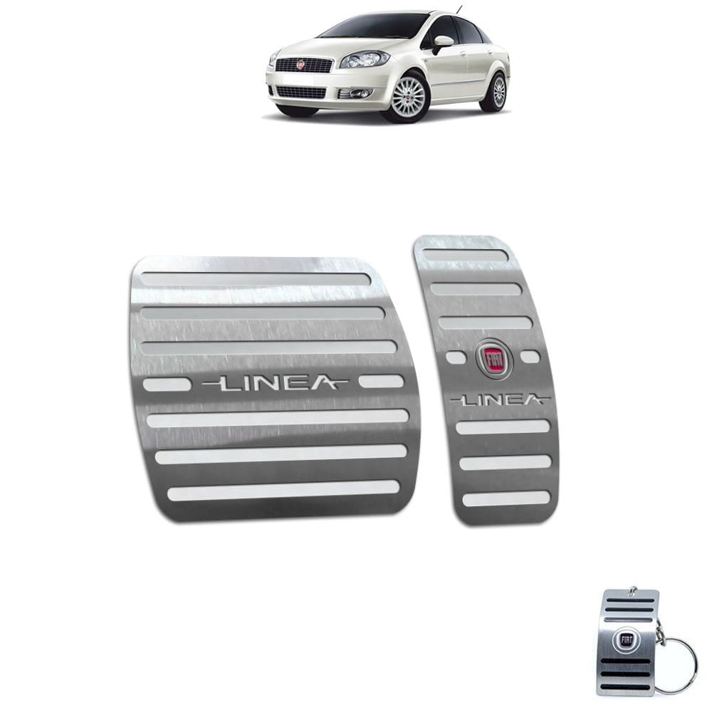 Pedaleira Automático Fiat Linea 2009 A 2016 Prata