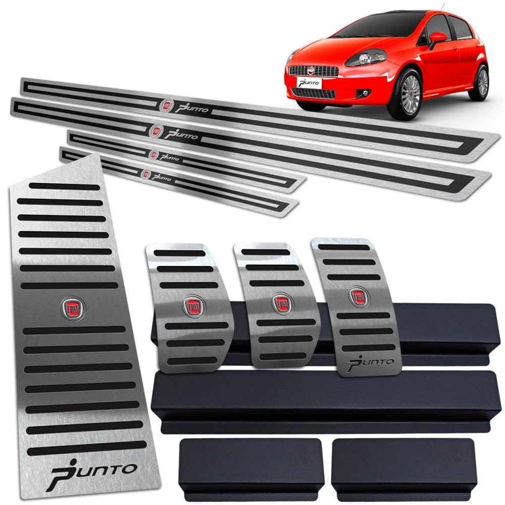 Descanso Soleira Pedaleira Manual Preto Punto 2007 2012