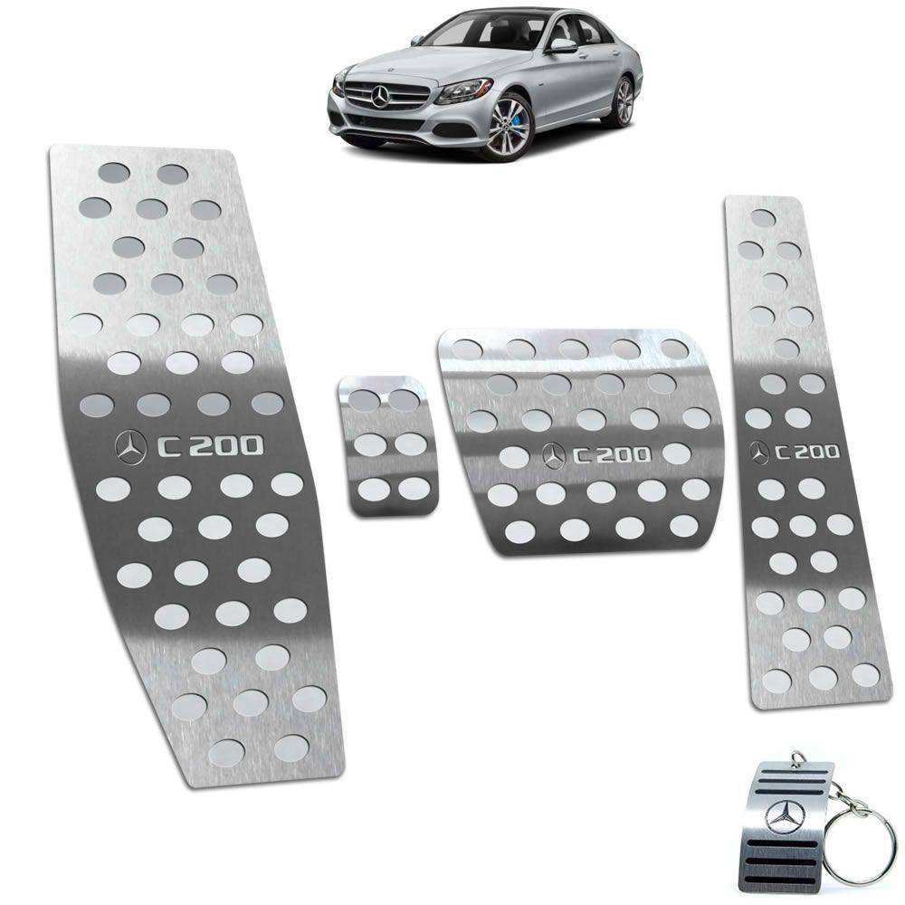 Descanso Pedaleira Automático Mercedes C200 2010 2014 Prata