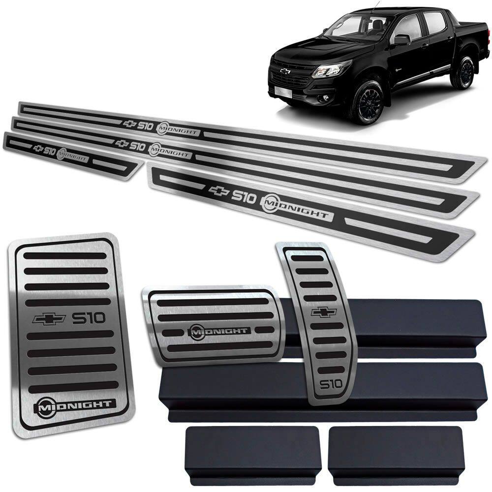 Descanso Pedaleira Soleira Chevrolet S10 Midnight Preto