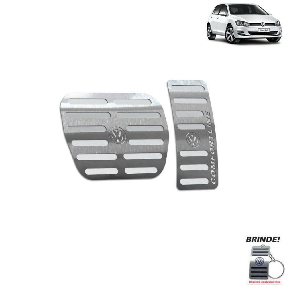 Pedaleira Automático Volkswagen Golf Comfortline Prata