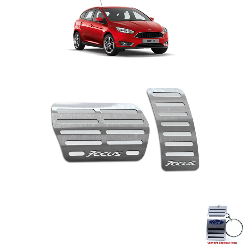 Pedaleira Automático Ford Focus 2019 Aço Inox