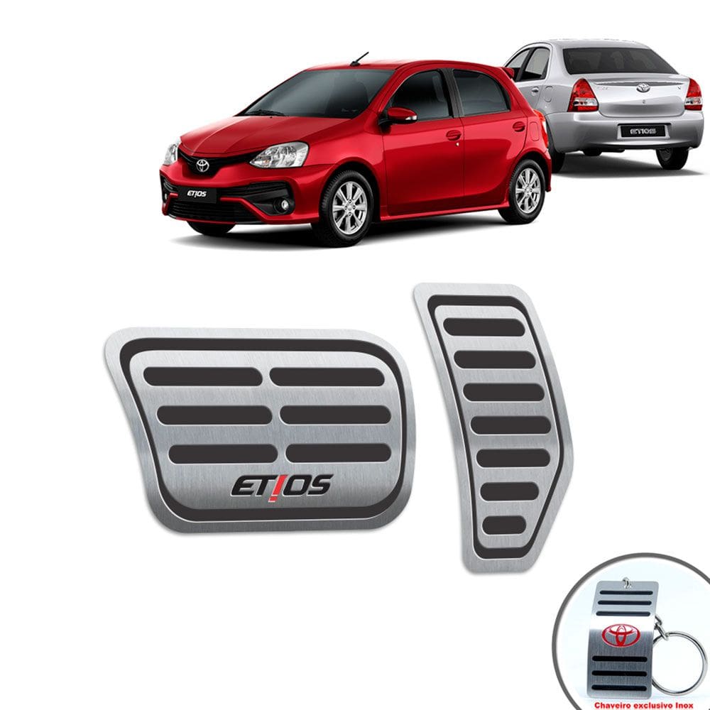 Pedaleira Automático Toyota Etios Platinum 2014 A 2019 Preto