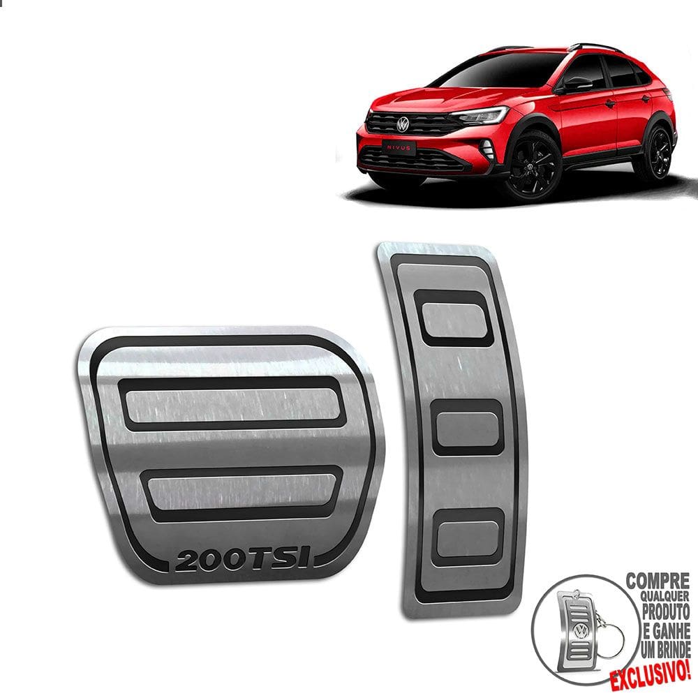 Pedaleira Automático Volkswagen Nivus Highline Preto