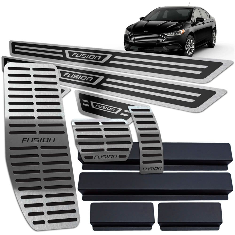 Descanso Pedaleira Soleira Ford Fusion 2018 2019 Preto