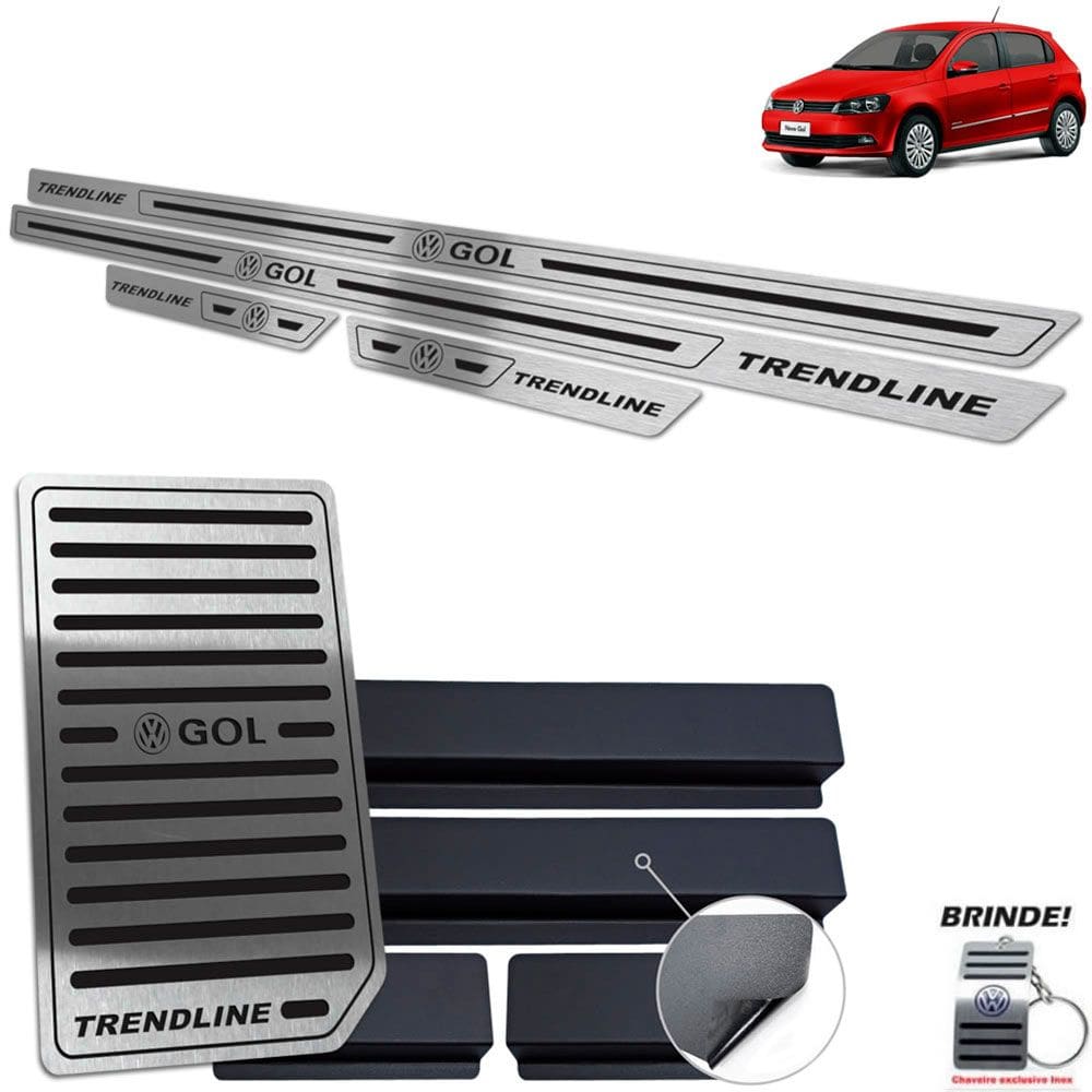 Descanso + Soleira Preto Baixo Relevo Gol Trendline G6 G7