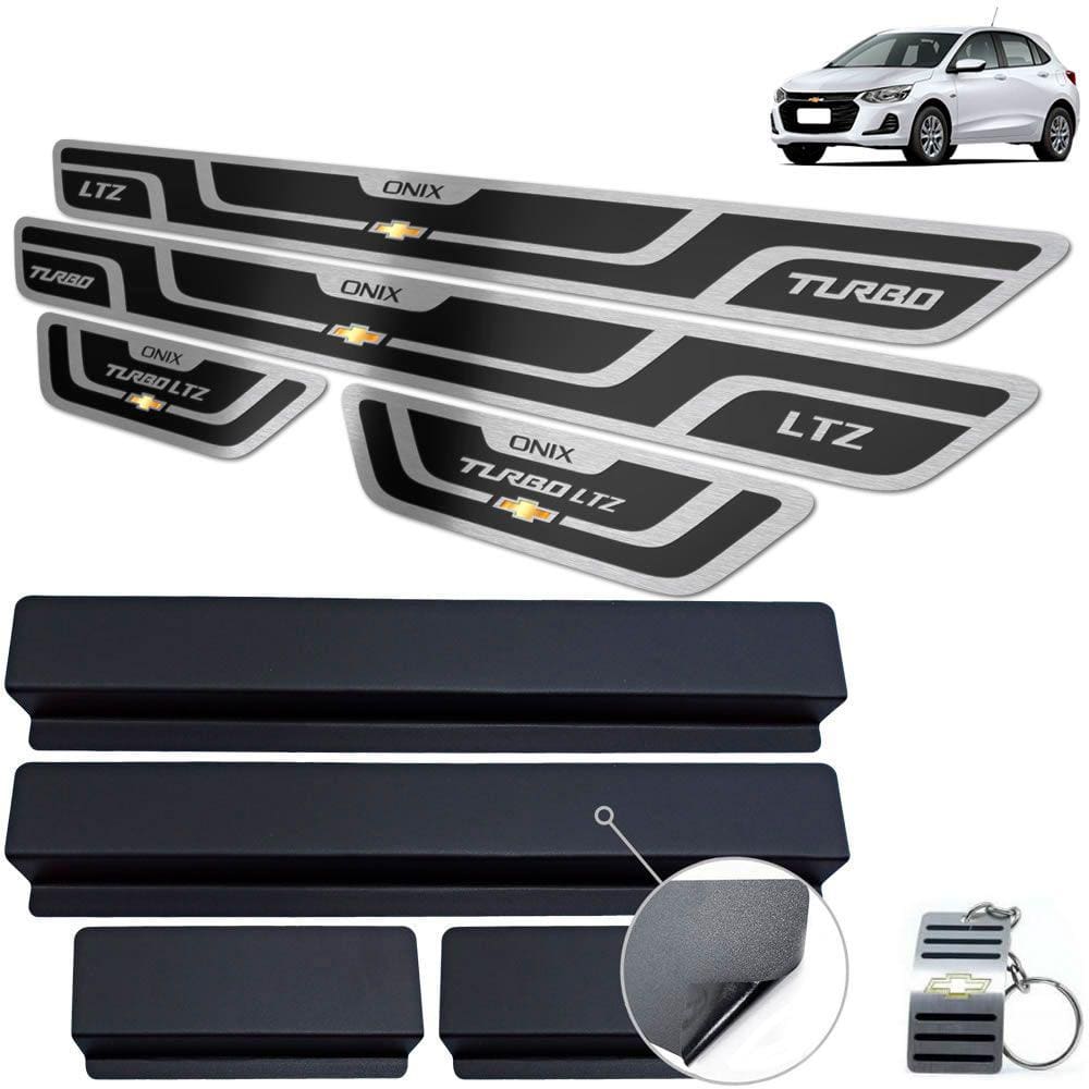 Soleira Chevrolet Onix Turbo LTZ 2020 Preto Alto Relevo