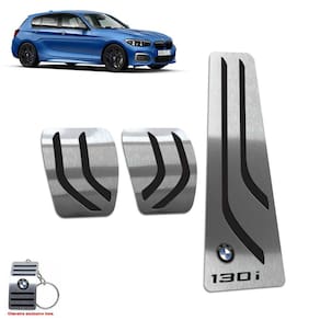 Pedaleira Manual Em Inox Bmw 130i 2006 a 2012 Preto