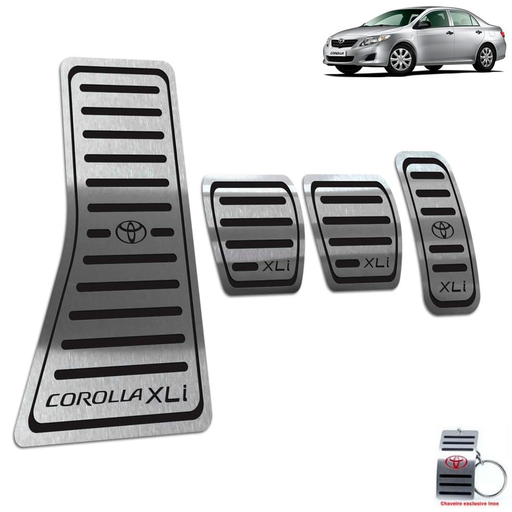 Pedaleira Manual + Descanso Corolla XLI 2003 A 2013 Preto