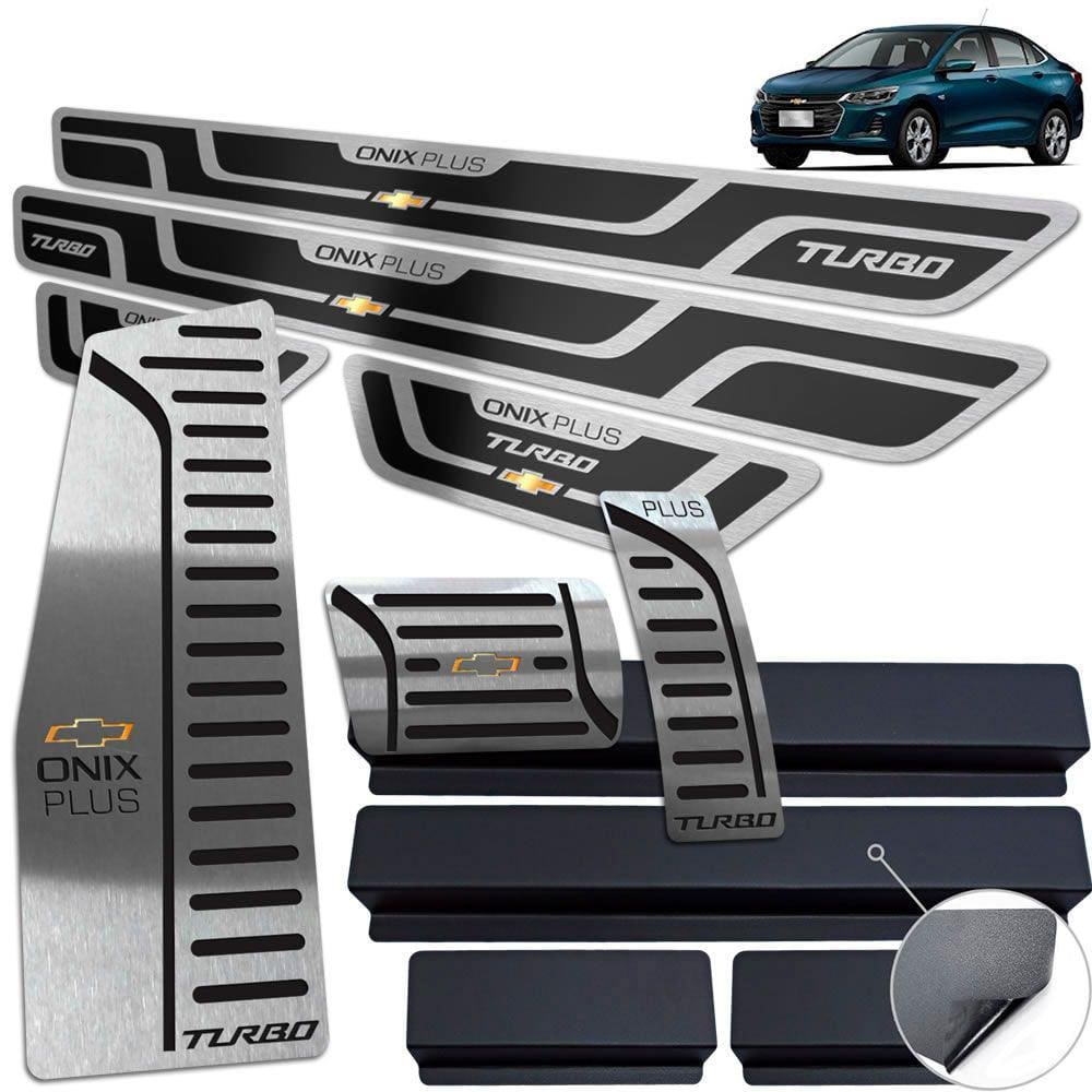 Descanso Pedaleira Soleira Onix Plus Turbo 2020 Preto