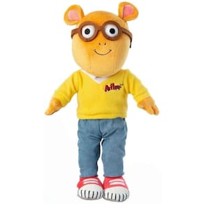 Boneco de Pelúcia Arthur, durante o dia, acende - brinquedo infantil com luzes