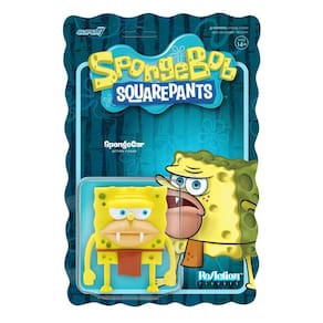 EsponjaGar Bob Esponja Calça Quadrada Homem das Cavernas Detalhe Reação
