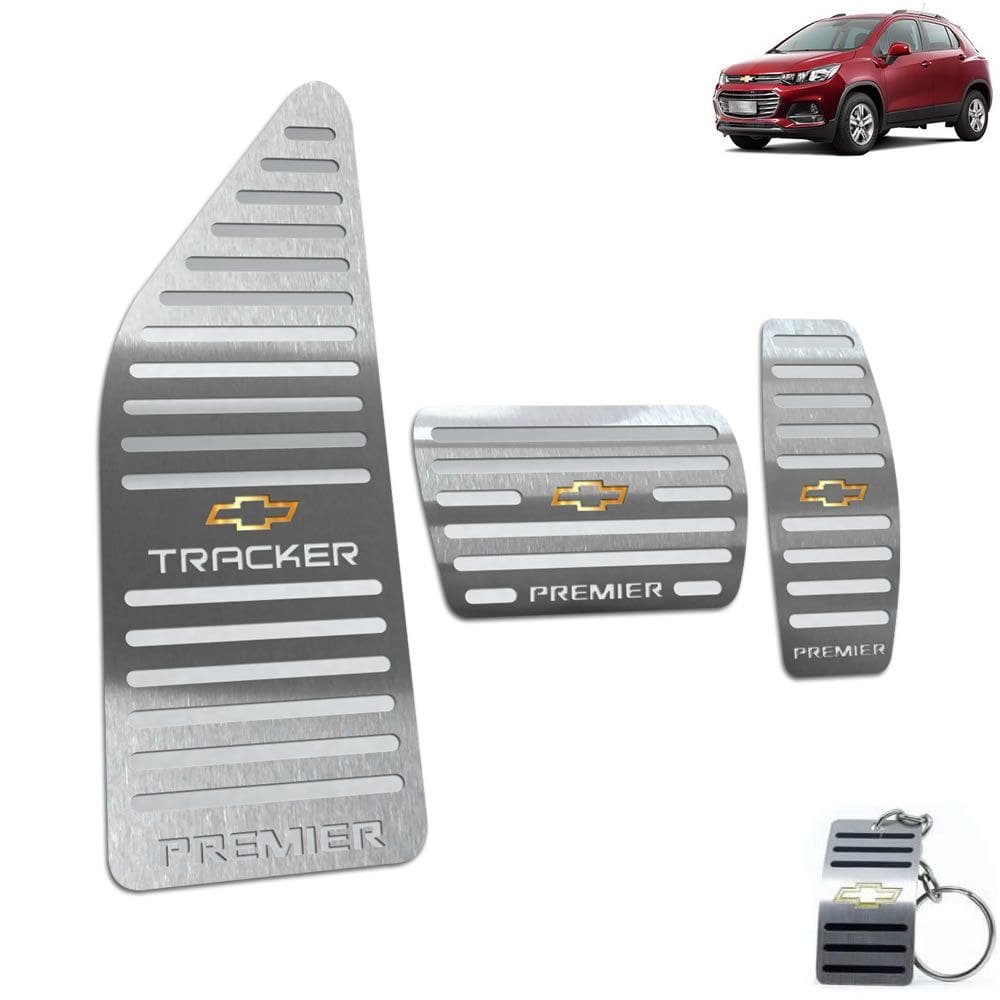 Descanso de Pé + Pedaleira Chevrolet Tracker Premier Prata