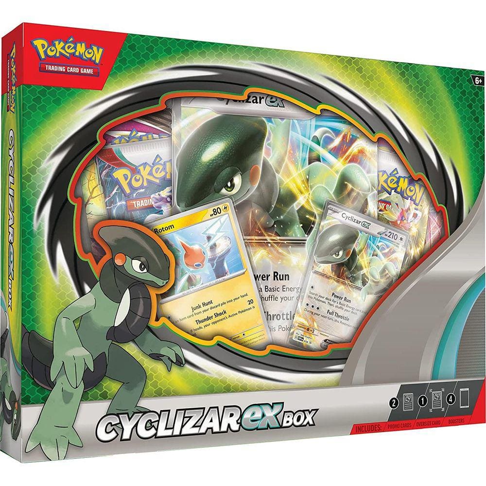 Pokemon TCG Cyclizar EX Box 4 Booster Packs Negociação Promocional
