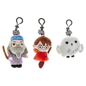 Harry Potter Pelúcia Chaveiro 3pk Dumbledore Hedwig Hogwarts
