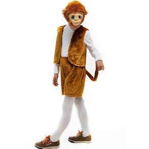 Macaco Jungle Animal tamanho XS Boys Traje de pelúcia Dress-Up