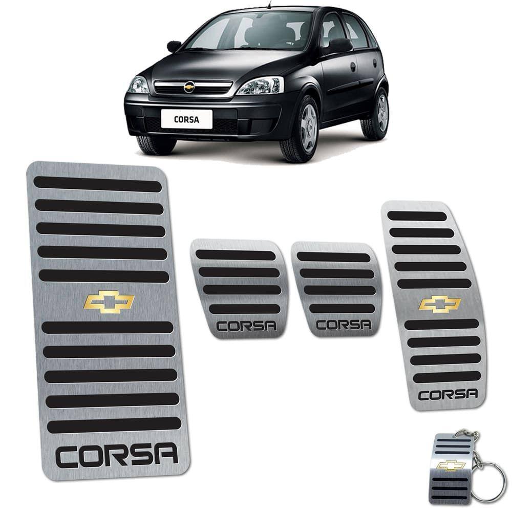 Pedaleira Manual Com Descanso Corsa 2002 a 2012 Preto