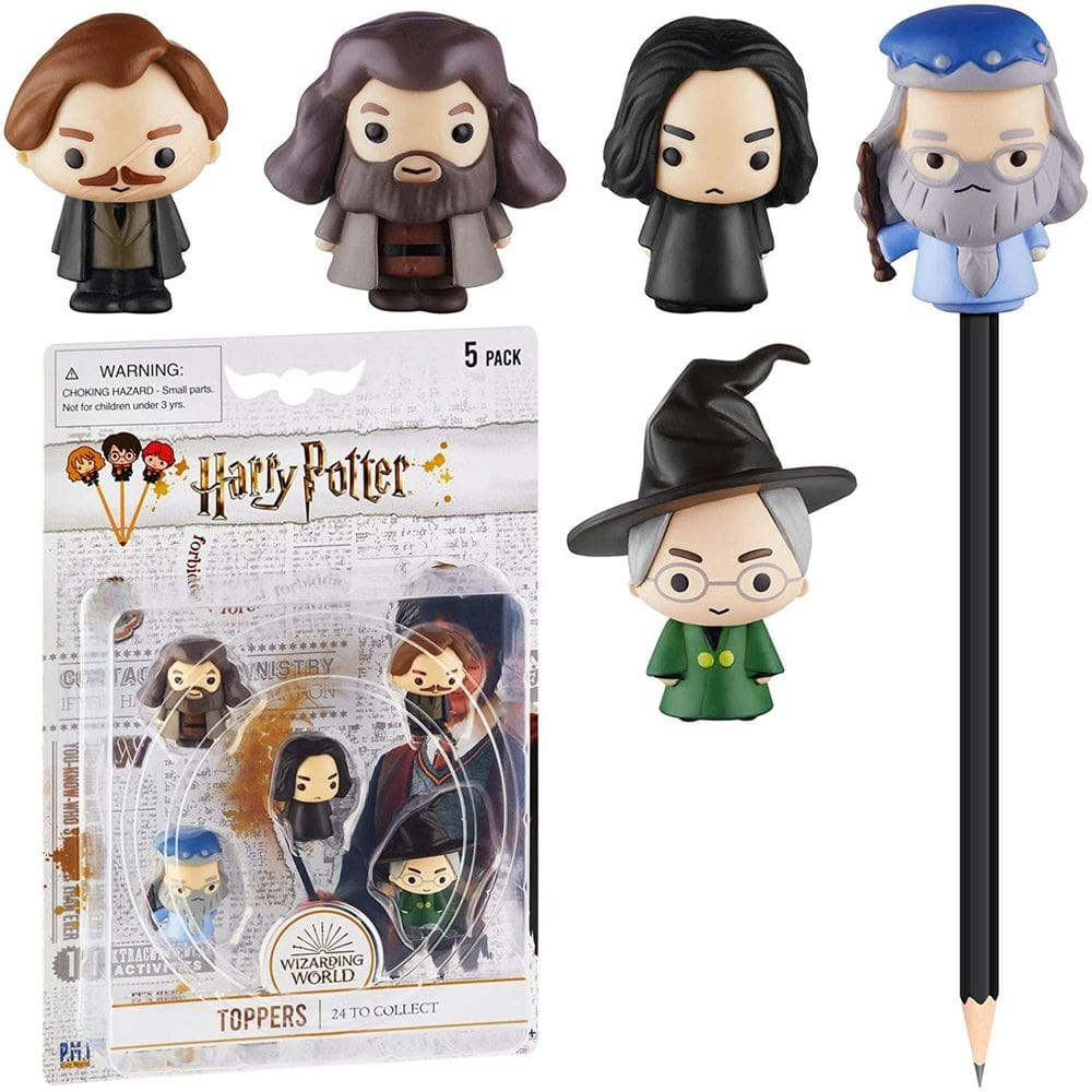 Harry Potter Lápis Toppers 5pk Rúbio Remo Severo Alvo