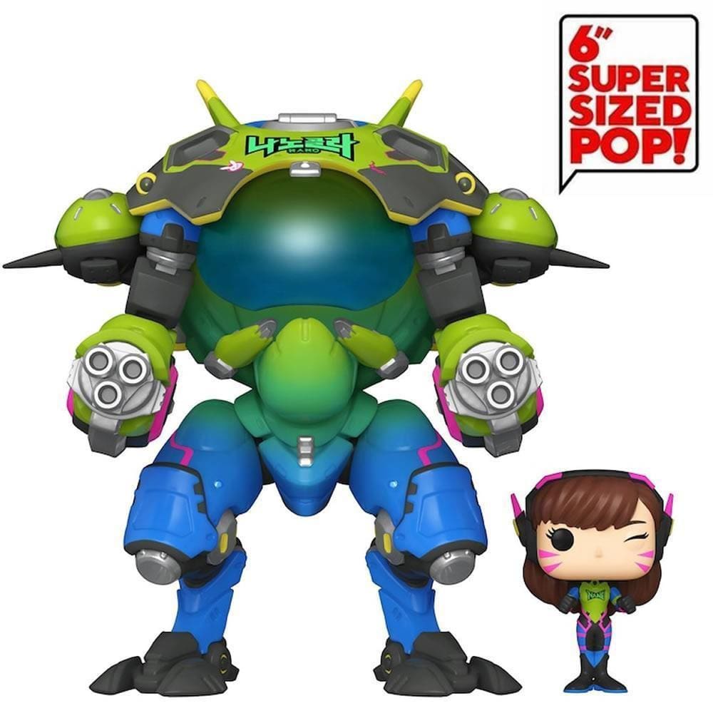 Funko Overwatch Nano Cola D.Va com Meka Super Sized 6" Pop